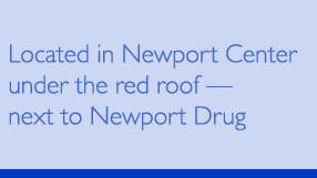 Located in Newport Center under the red roof -- next to Newport Drug